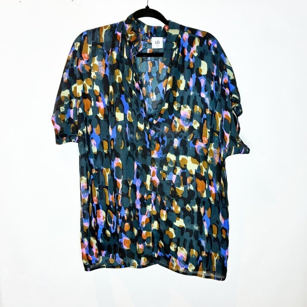 CAbi | Sabine Watercolor 3143 Semi-sheer Chiffon